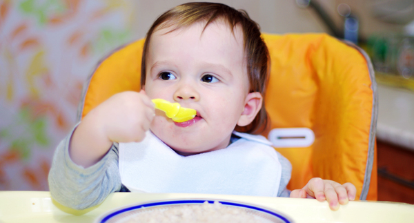 baby eating